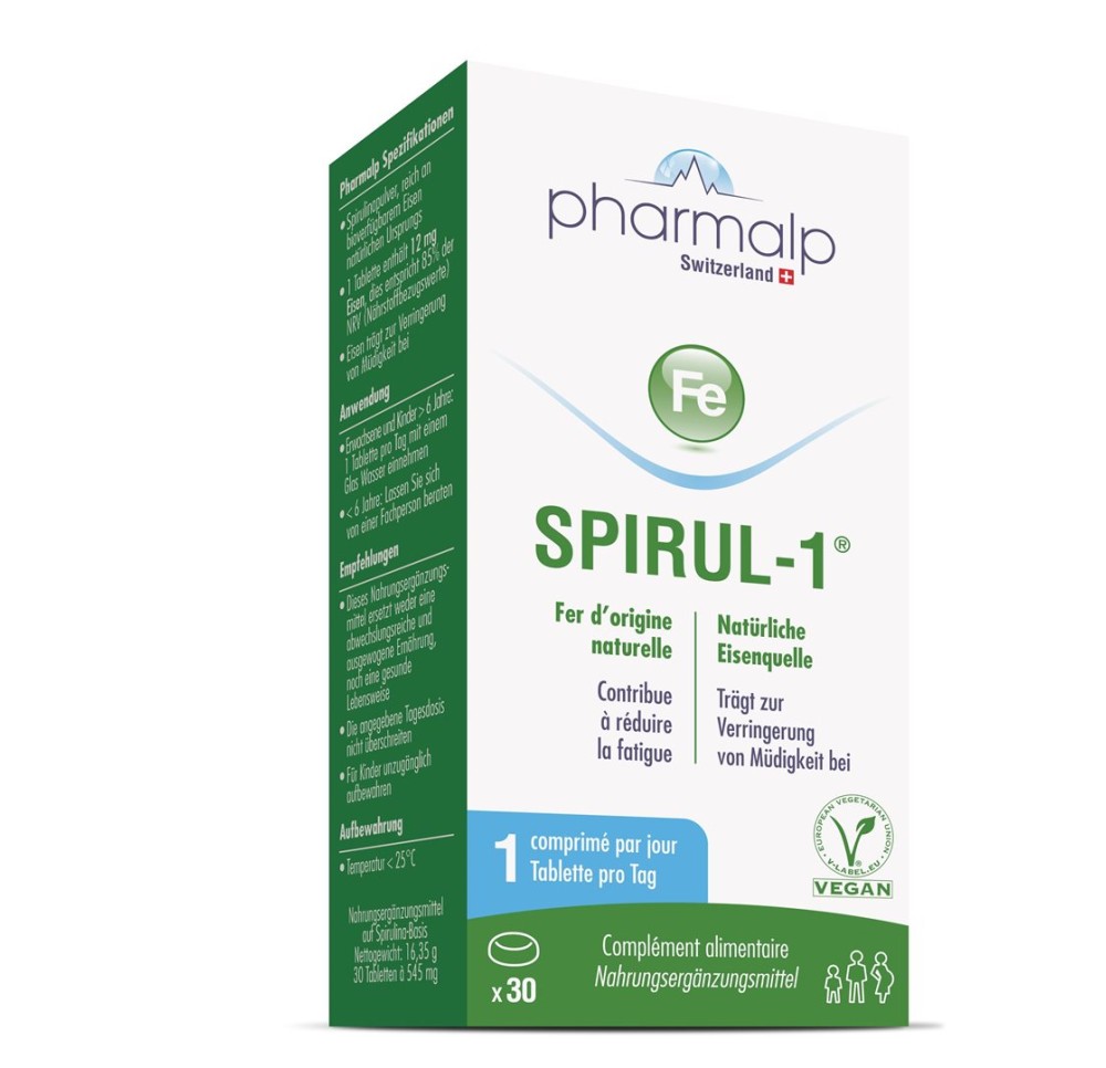 PHARMALP Spirul-1 cpr 30 pce PHARMALP Spirul-1 cpr 30 pce