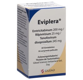 EVIPLERA cpr pell 200mg/25mg/245mg bte 30 pce