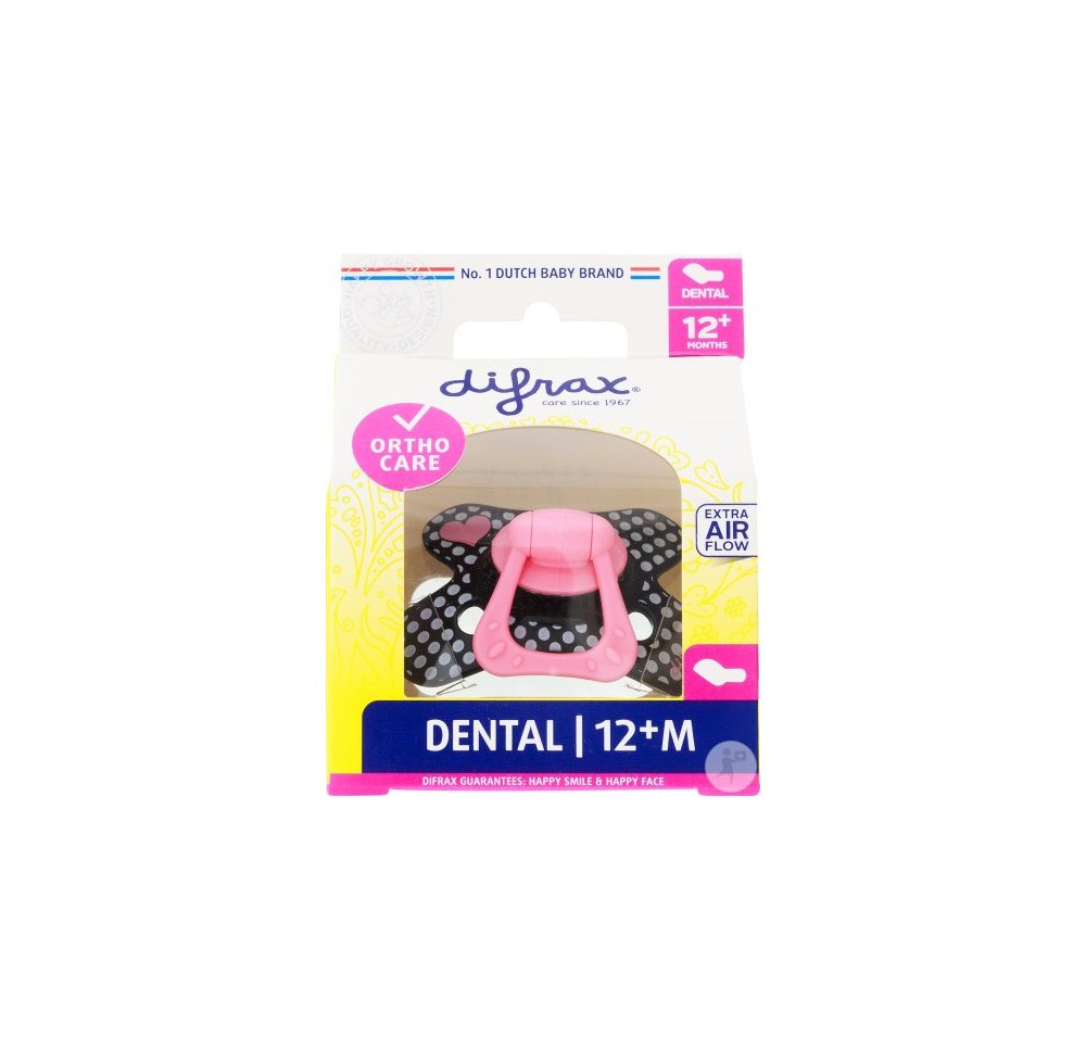 DIFRAX sucette dental 12+M silicone DIFRAX sucette dental 12+M silicone