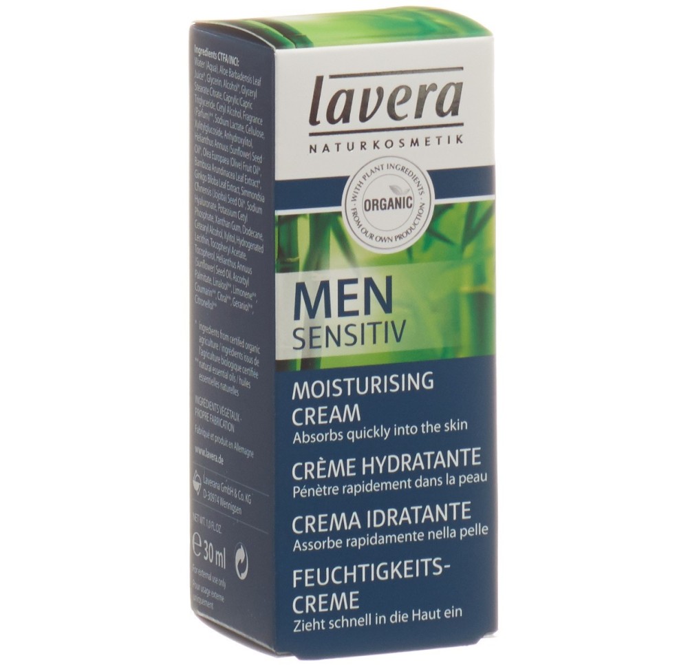 LAVERA Men crème hydratante sensitive dist 30 ml LAVERA Men crème hydratante sensitive dist 30 ml
