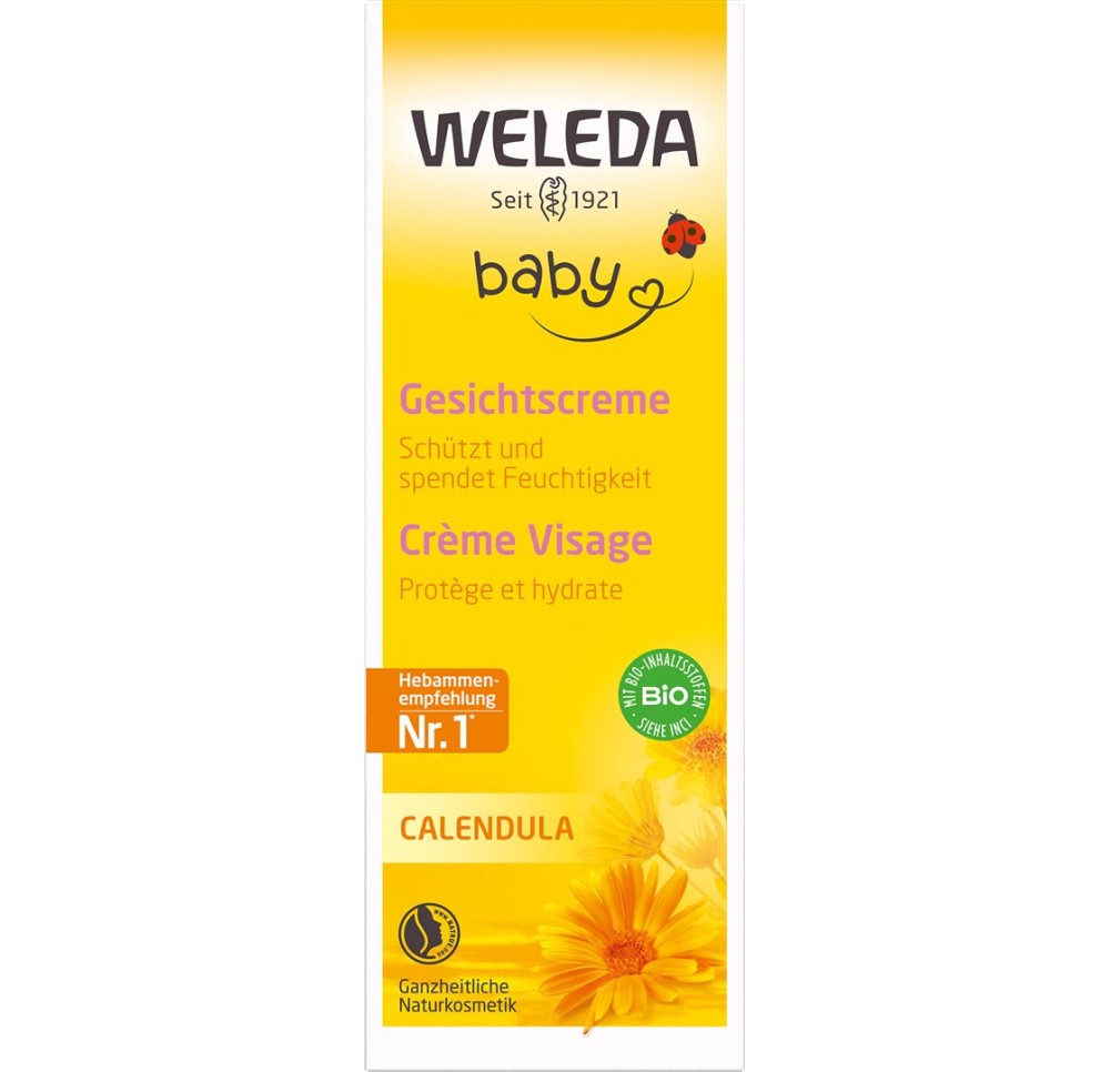WELEDA BABY crème visage calendula tb 50 ml