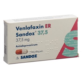 VENLAFAXINE ER Sandoz caps ret 37.5 mg 7 pce