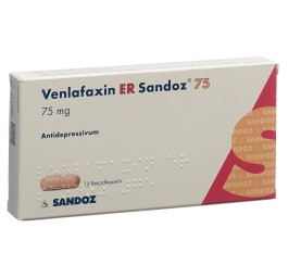 VENLAFAXINE ER Sandoz caps ret 75 mg 14 pce