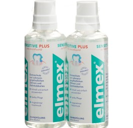 elmex SENSITIVE eau dentaire duo 2 x 400 ml