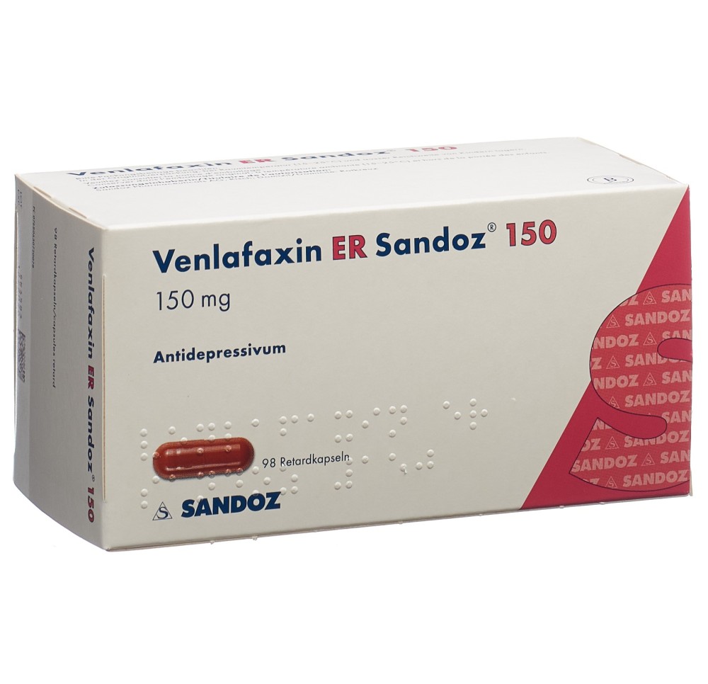 VENLAFAXINE ER Sandoz caps ret 150 mg 98 pce
