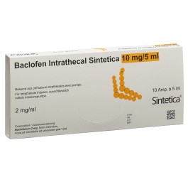 BACLOFEN Intrathecal Sint 10 mg/5ml 10 amp 5 ml
