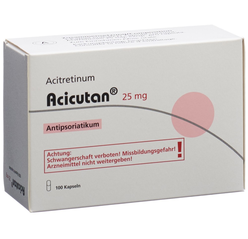 ACICUTAN caps 25 mg 100 pce ACICUTAN caps 25 mg 100 pce