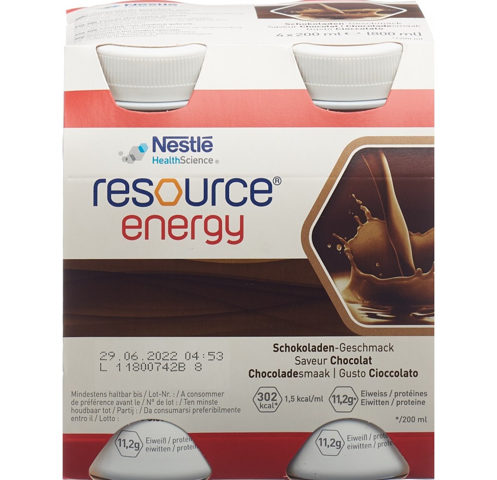 Resource Energy chocolat 4 fl 200 ml