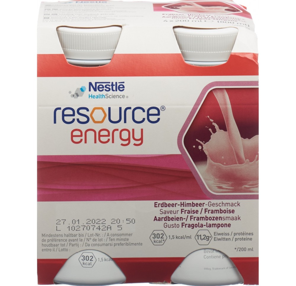 Resource Energy fraise framboise 4 fl 200 ml