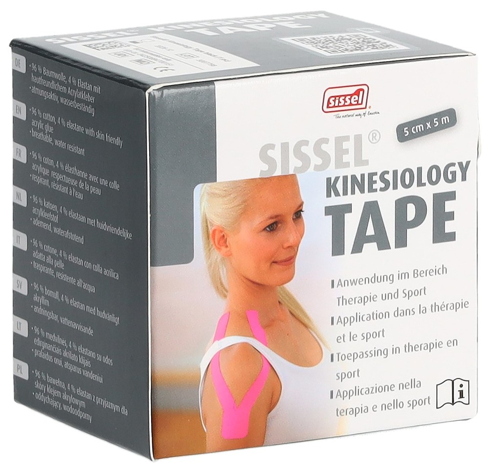 SISSEL Kinesiology tape 5cmx5m noir