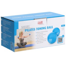 SISSEL Pilates Toning ball 9cm 450g bleu 2 pce