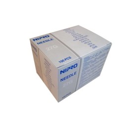 NIPRO aiguilles 0.4x19mm 27Gx 3/4" gris 100 pce
