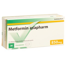 METFORMINE Axapharm cpr pell 850 mg 30 pce