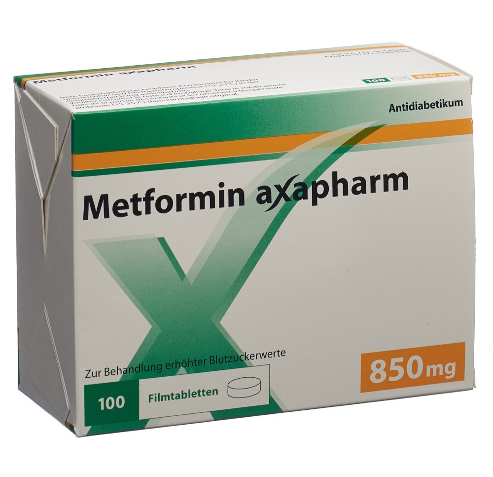 METFORMINE Axapharm cpr pell 850 mg 100 pce METFORMINE Axapharm cpr pell 850 mg 100 pce