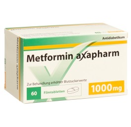 METFORMINE Axapharm cpr pell 1000 mg 60 pce