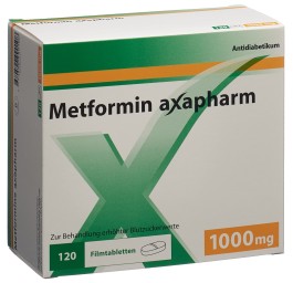 METFORMINE Axapharm cpr pell 1000 mg 120 pce