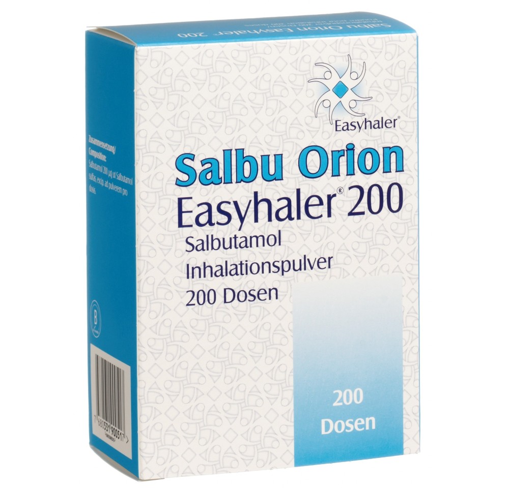 SALBU ORION Easyhaler pdr inh 0.2 mg 200 dos SALBU ORION Easyhaler pdr inh 0.2 mg 200 dos