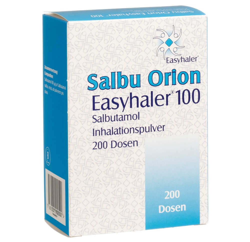 SALBU ORION Easyhaler pdr inh 0.1 mg 200 dos SALBU ORION Easyhaler pdr inh 0.1 mg 200 dos