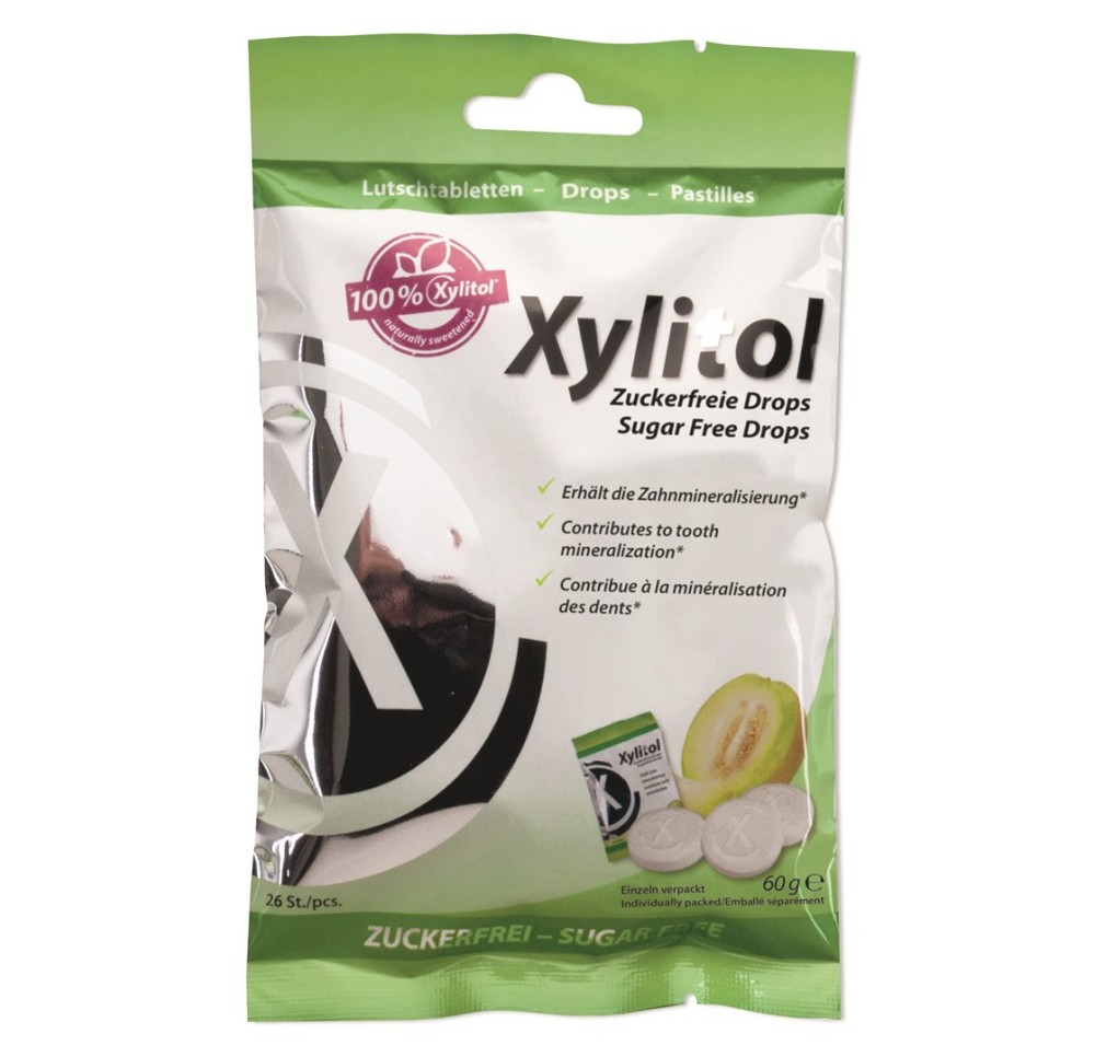 MIRADENT Xylitol Drops melon 60 g