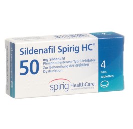 SILDENAFIL Spirig HC cpr pell 50 mg 4 pce