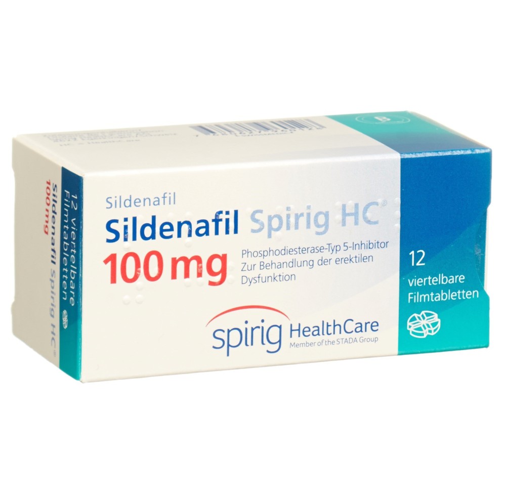 SILDENAFIL Spirig HC cpr pell 100 mg 12 pce SILDENAFIL Spirig HC cpr pell 100 mg 12 pce