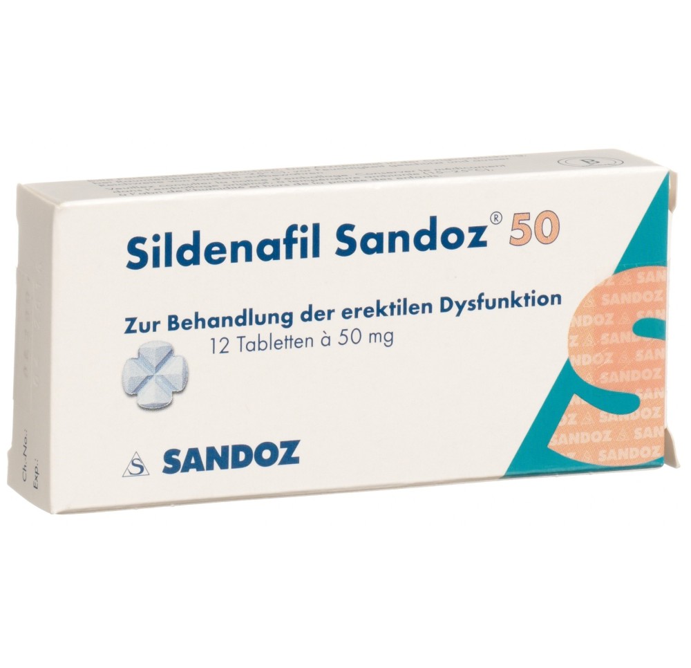 SILDENAFIL Sandoz cpr 50 mg 12 pce SILDENAFIL Sandoz cpr 50 mg 12 pce
