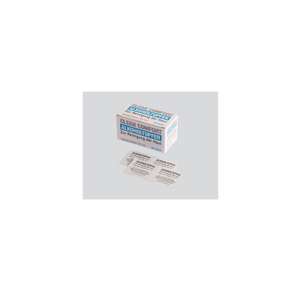 AMPRI tampons alcool 65x30mm nettoy peau 100 pce