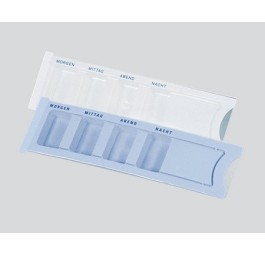 AMPRI distributeur médic 4 compart bleu 200 pce