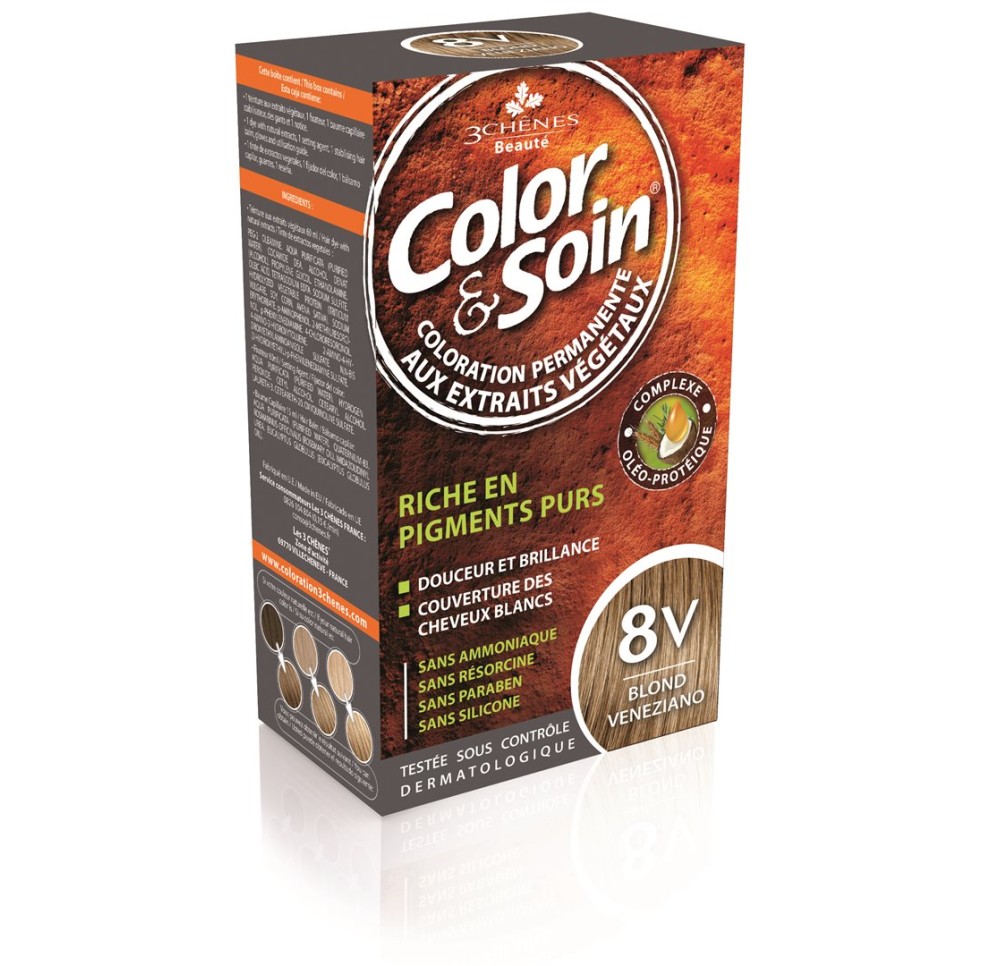 COLOR & SOIN coloration 8V blond veneziano 135 ml COLOR & SOIN coloration 8V blond veneziano 135 ml