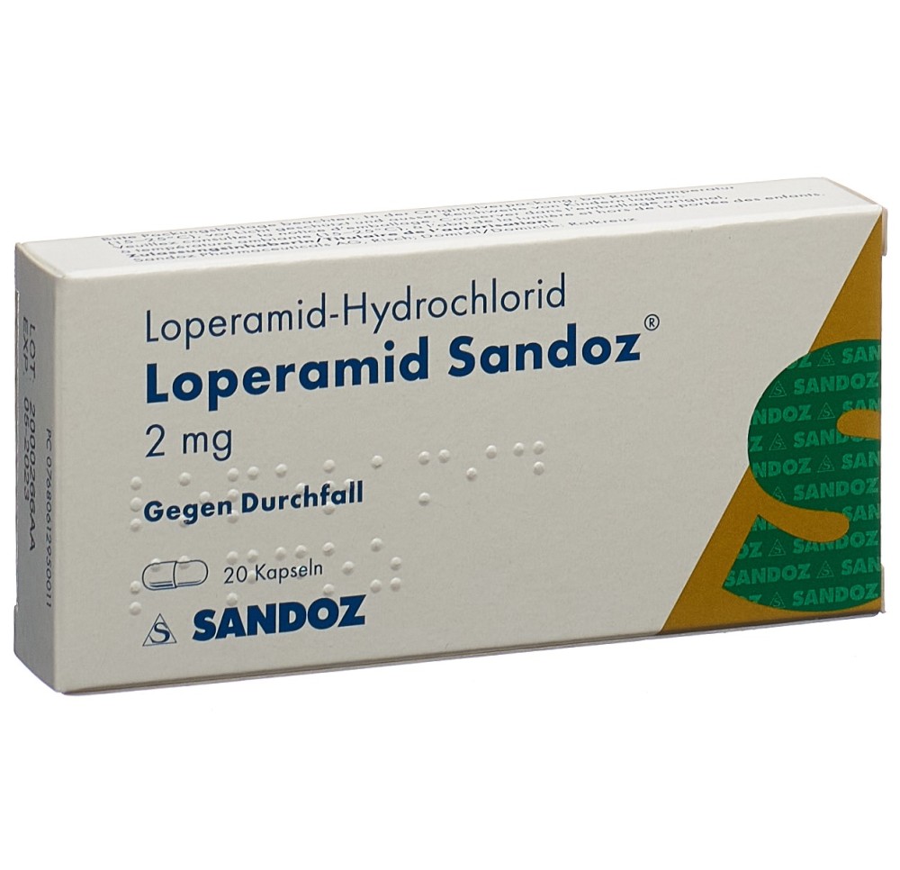LOPERAMIDE Sandoz caps 2 mg 20 pce LOPERAMIDE Sandoz caps 2 mg 20 pce