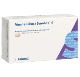 MONTELUKAST Sandoz cpr croquer 4 mg 98 pce