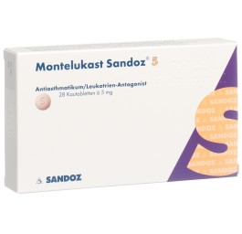 MONTELUKAST Sandoz cpr croquer 5 mg 28 pce