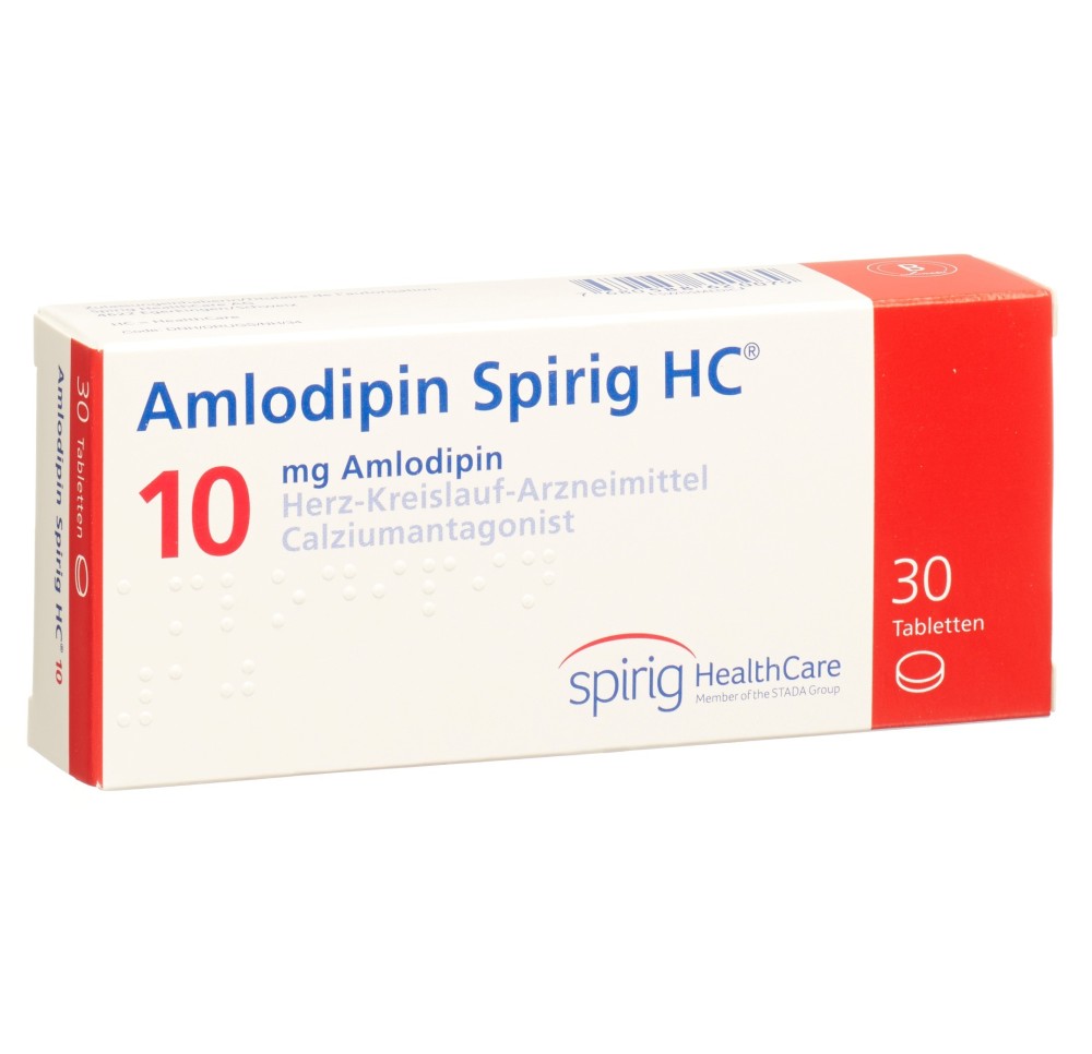 AMLODIPINE Spirig HC cpr 10 mg 30 pce AMLODIPINE Spirig HC cpr 10 mg 30 pce