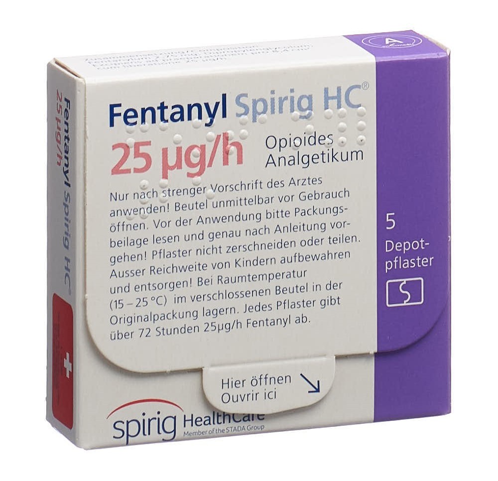FENTANYL Spirig HC 25 mcg/h disp trans 5 pce FENTANYL Spirig HC 25 mcg/h disp trans 5 pce