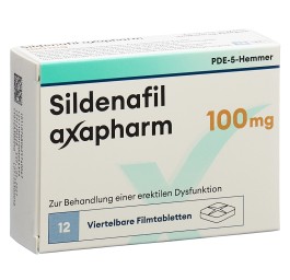 SILDENAFIL Axapharm cpr pell 100 mg 12 pce