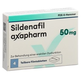 SILDENAFIL axapharm cpr pell 50 mg 4 pce
