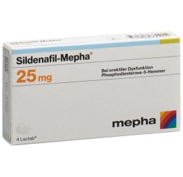 SILDENAFIL Mepha cpr pell 25 mg 4 pce