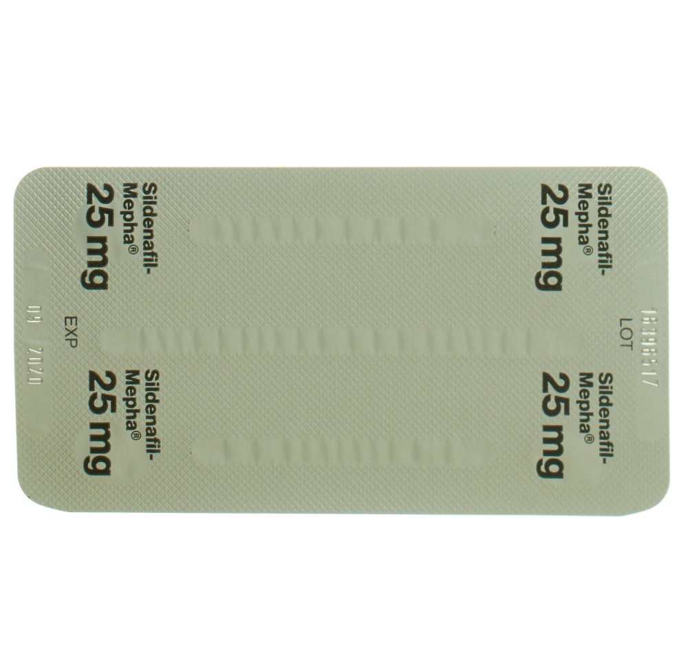 SILDENAFIL Mepha cpr pell 25 mg 12 pce SILDENAFIL Mepha cpr pell 25 mg 12 pce