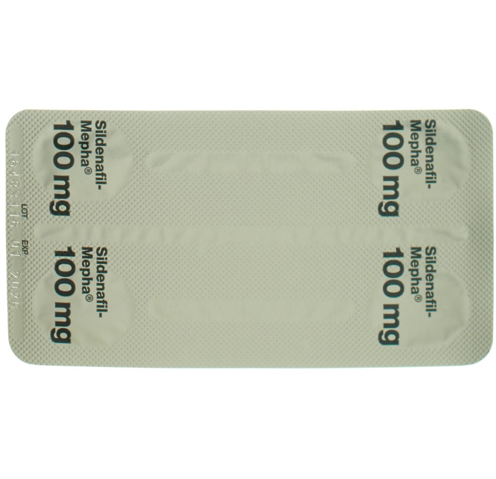 SILDENAFIL Mepha cpr pell 100 mg 12 pce SILDENAFIL Mepha cpr pell 100 mg 12 pce