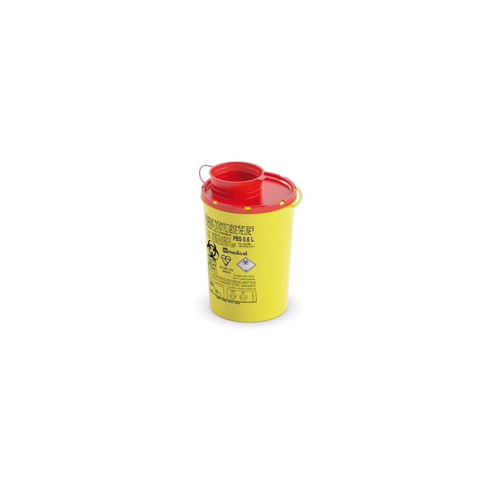 AMPRI box pour canules 600ml jaune/rouge 100 pce