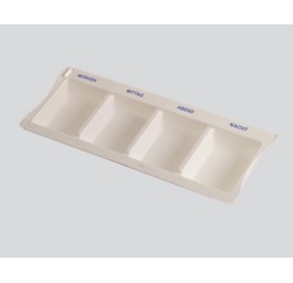 AMPRI distrib médi 22.5x8x2cm XL 4 compart 190 pce