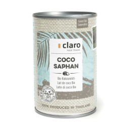 CLARO coco saphan lait de coco bio bte 400 ml