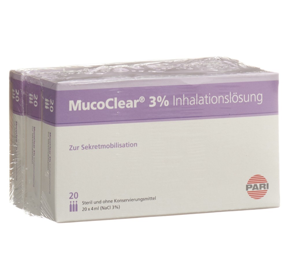 PARI MucoClear 3 % NaCl solut inhalat 60 amp 4 ml