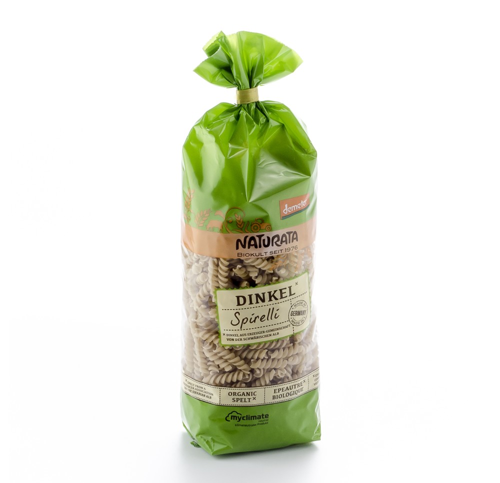 NATURATA spirales épeautre clairs demeter 500 g NATURATA spirales épeautre clairs demeter 500 g