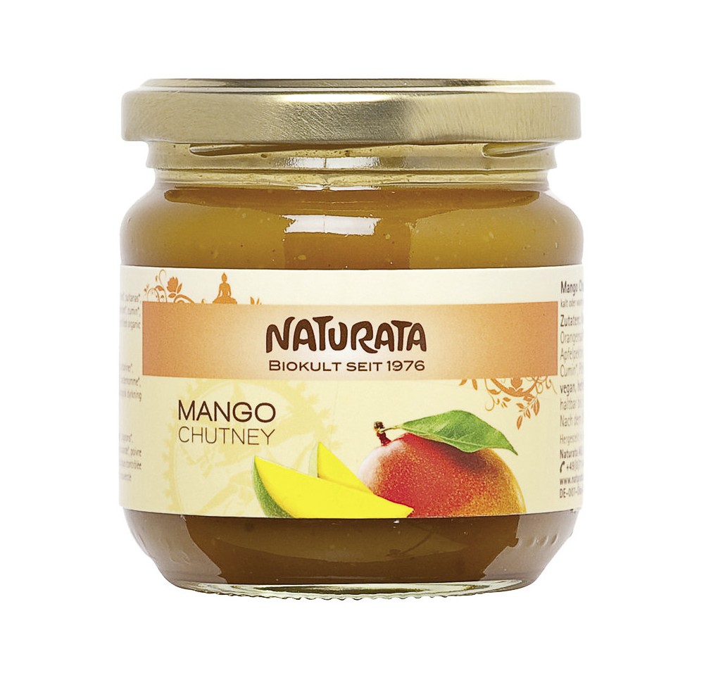 NATURATA chutney mango verre 225 g NATURATA chutney mango verre 225 g