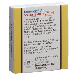 KENACORT A Solubile sol inj 40 mg/1ml amp 5 pce