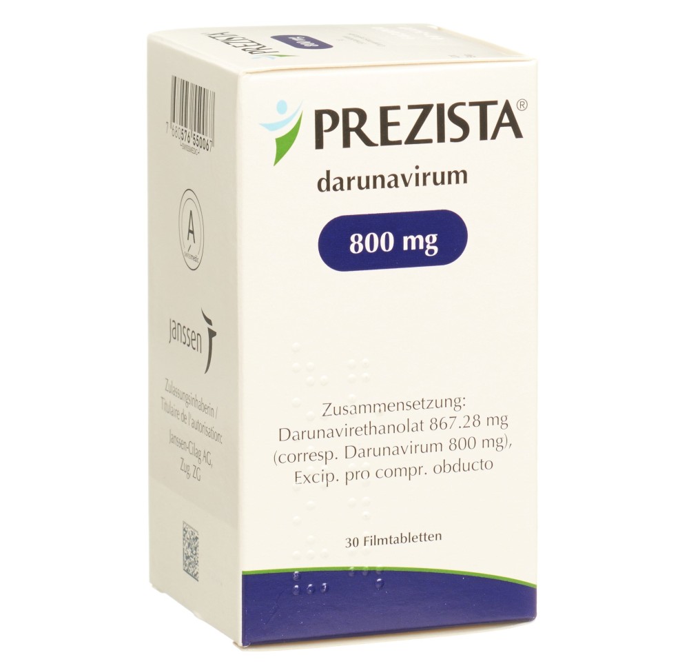 PREZISTA cpr pell 800 mg bte 30 pce PREZISTA cpr pell 800 mg bte 30 pce