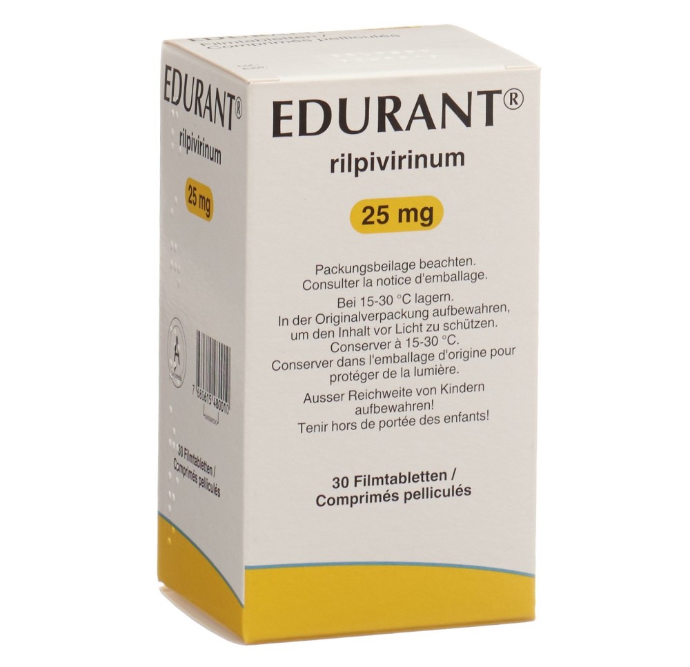 EDURANT cpr pell 25 mg bte 30 pce EDURANT cpr pell 25 mg bte 30 pce