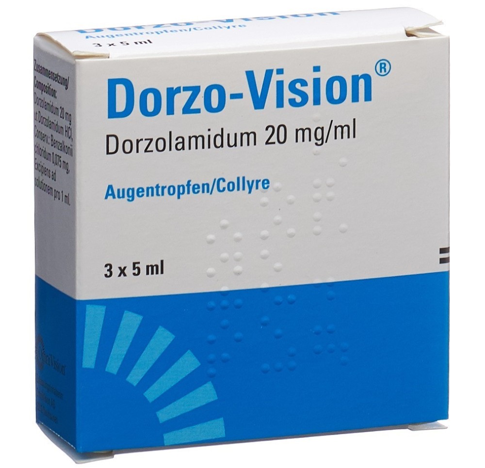 DORZO-VISION gtt opht 2 % 3 fl 5 ml DORZO-VISION gtt opht 2 % 3 fl 5 ml