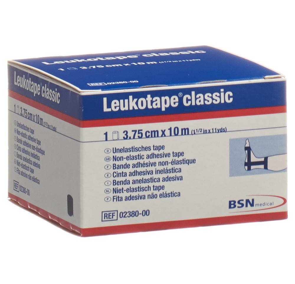 LEUKOTAPE classic bande adhésive 10mx3.75cm noir LEUKOTAPE classic bande adhésive 10mx3.75cm noir